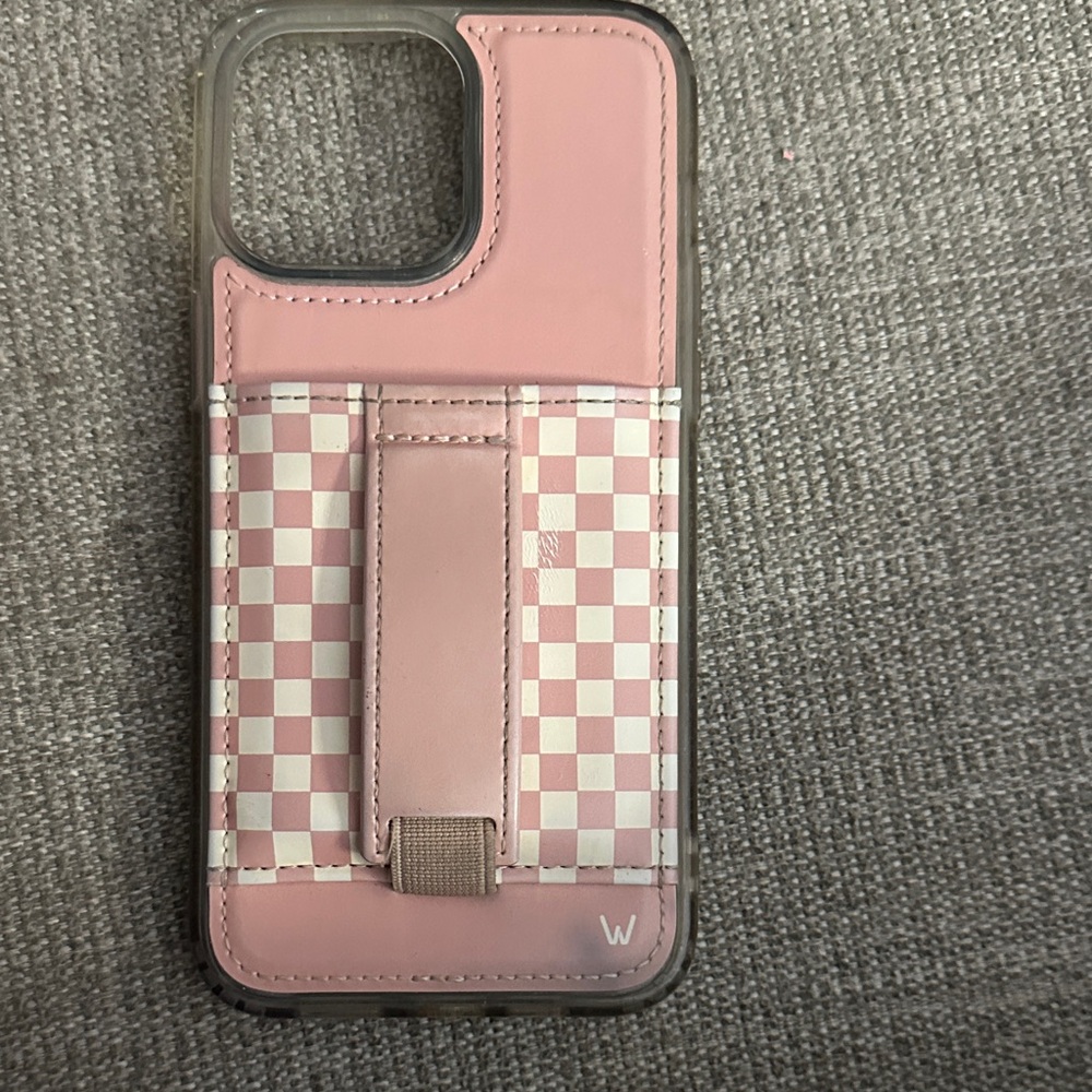 Pink Checkered Phone Case Iphone 14 max